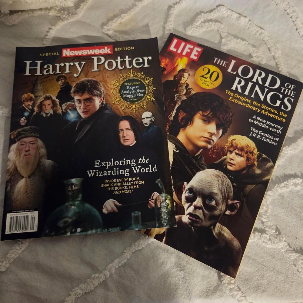 Fantasy Collector Magazine Lot Harry Potter Newsweek  Lord of the Rings LIFE